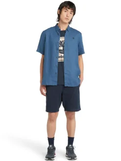 Timberland Mill Brook Linen Shirt - Blue