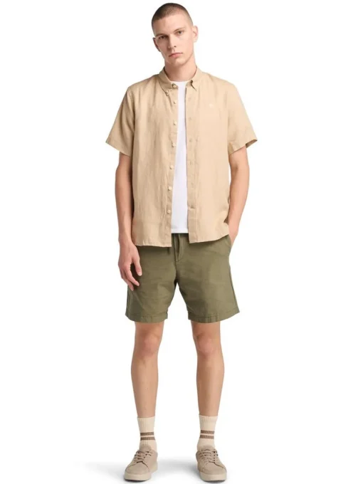 Timberland Mill Brook Linen Shirt - Green