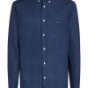 Tommy Hilfiger Dyed Linen Shirt - Navy