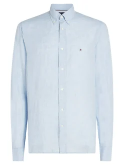 Tommy Hilfiger Dyed Linen Shirt - Blue