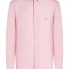 Tommy Hilfiger Dyed Linen Shirt - Pink