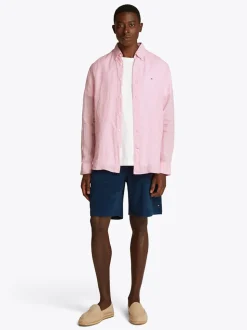 Tommy Hilfiger Dyed Linen Shirt - Pink