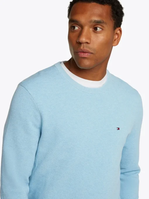 Tommy Hilfiger Essential Structure Crew Neck - Blue