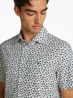 Tommy Hilfiger Flex Poplin Palm Shirt - White