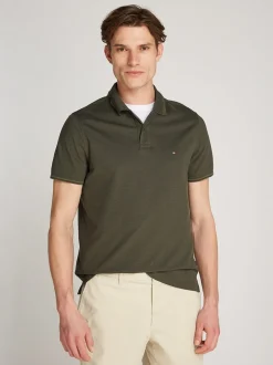 Tommy Hilfiger Oxford Two Tone Polo - Green