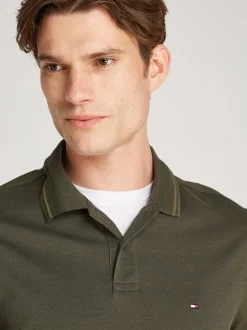 Tommy Hilfiger Oxford Two Tone Polo - Green