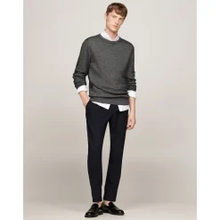 Tommy Hilfiger Pima Cotton Cashmere Two Tone - Black