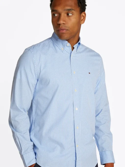 Tommy Hilfiger Poplin Gingham Shirt - Blue