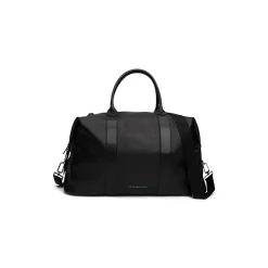 Tommy Hilfiger Premium Leather Weekend Bag - Black