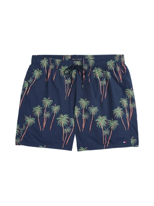 Tommy Hilfiger Printed Medium Drawstring Shorts - Navy