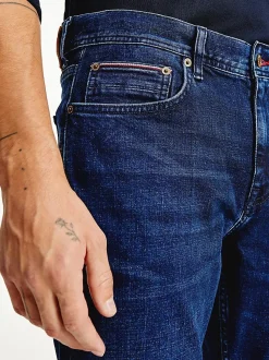 Tommy Hilfiger Straight Denton Bridger Indigo Jeans - Blue