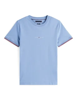 Tommy Hilfiger Tommy Logo Tipped T-Shirt - Blue