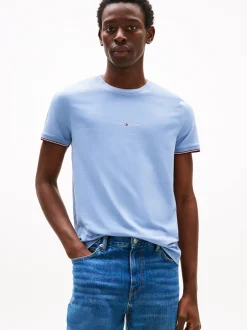 Tommy Hilfiger Tommy Logo Tipped T-Shirt - Blue