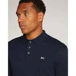 Tommy Jeans Essential Polo Sweater - Navy