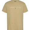 Tommy Jeans Linear Logo T-Shirt - Brown