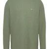 Tommy Jeans Waffle Long Sleeve T-Shirt - Green