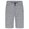 Bugatti Fine Check Drawstring Short - Blue