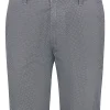 Bugatti Twill Structured Print Shorts - Navy