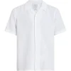 Calvin Klein Linen Cotton Shirt - White