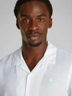 Calvin Klein Linen Cotton Shirt - White
