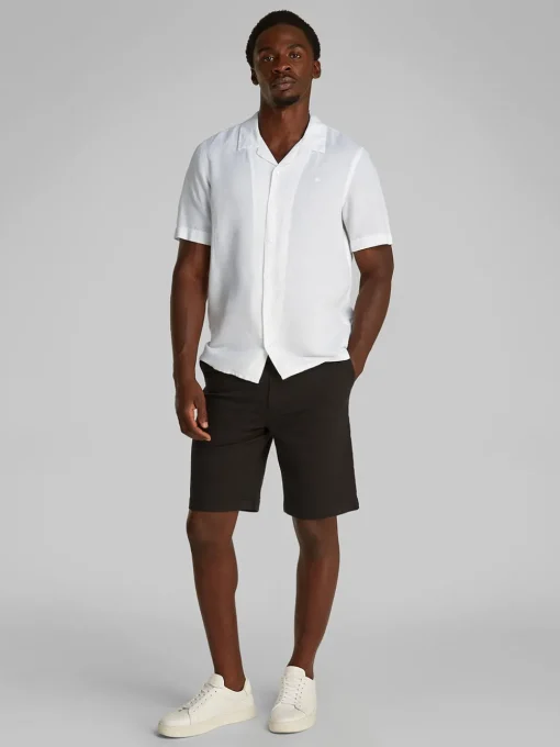 Calvin Klein Linen Cotton Shirt - White