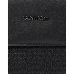 Calvin Klein Vertical Mono Logo Reporter Bag - Black