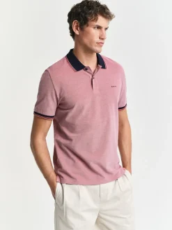 Gant Oxford Pique Polo - Red
