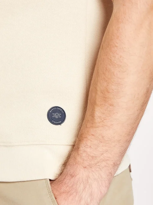 Marco Capelli Amalfi Short Sleeve Sweatshirt - Stone
