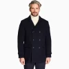 Marco Capelli Fernando Brushed Twill & Wool Coat - Navy