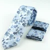 Marco Capelli Floral 7cm Tie - Silver