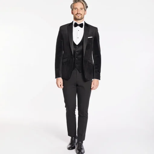 Marco Capelli Velvet Waistcoat - Black