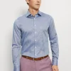 Olymp Diamond Structure Shirt - Navy