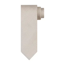 Profuomo Dot Structure Woven Silk Tie - Yellow