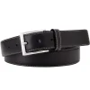 Profuomo Leather Contrast Belt 3.5cm - Black
