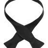 Profuomo Silk Self Bow Tie - Black