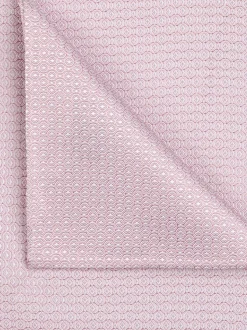 Profuomo Silk Woven Pocket Square - Pink