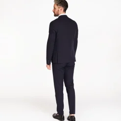 Remus Uomo Sondrio Double Breast Suit Jacket - Navy