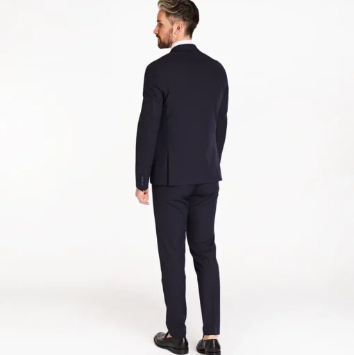 Remus Uomo Sondrio Double Breast Suit Jacket - Navy