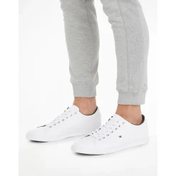 Tommy Hilfiger Essential White Leather Sneaker - White