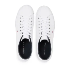 Tommy Hilfiger Essential White Leather Sneaker - White