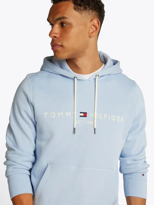 Tommy Hilfiger Logo Hoodie - Blue
